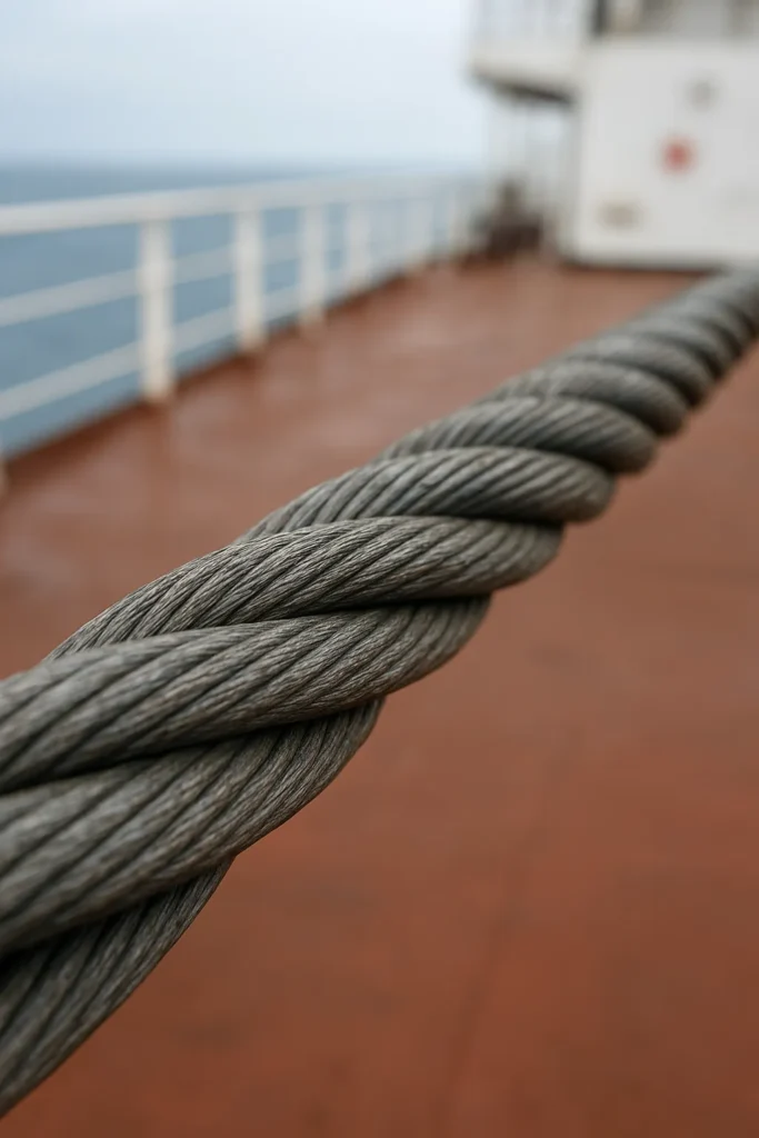Marine Steel Wire Rope on Ship Board