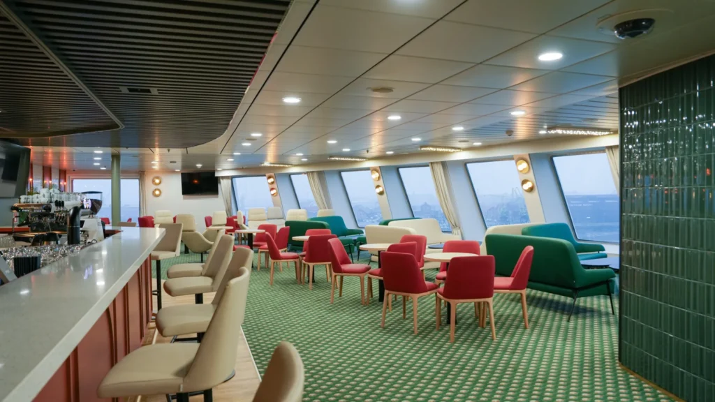 M/F Jantar Unity modern marine interiors.