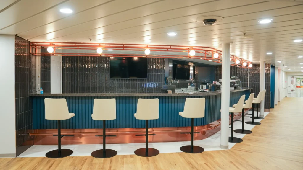 M/F Jantar Unity modern marine interiors.